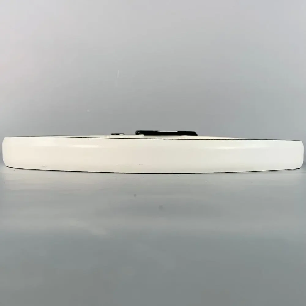 WCM NEW YORK Size M White Leather Belt